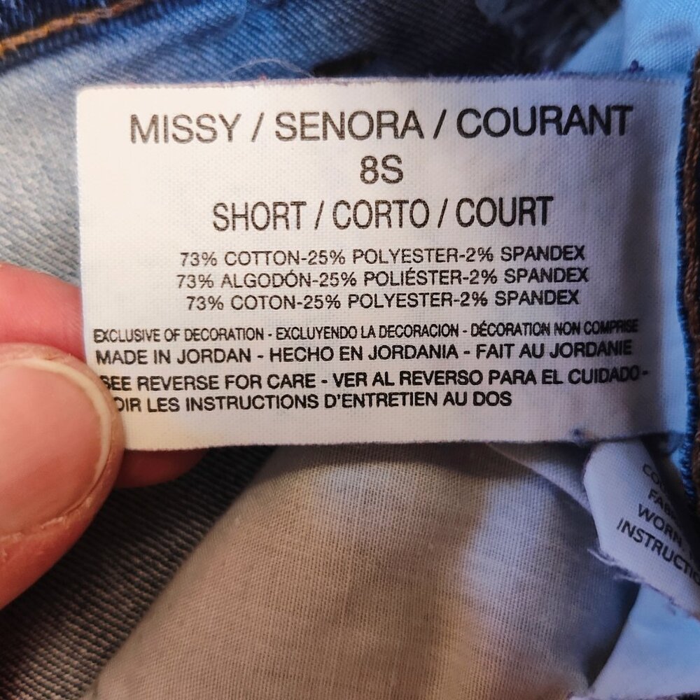 Gloria Vanderbilt Amanda Straight Jeans, Size 8S/ 8 Short, Used - Picture 5 of 7